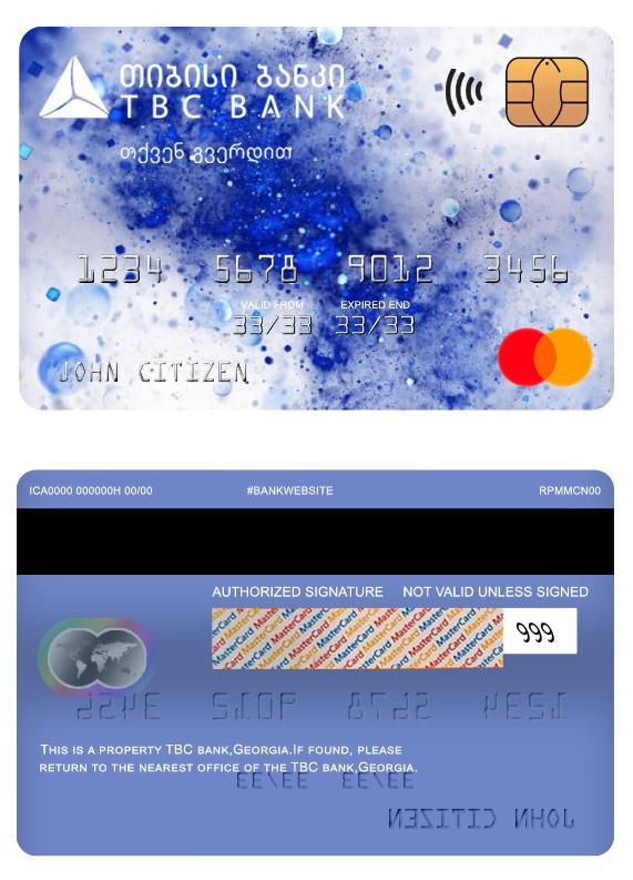 Georgia TBC bank mastercard